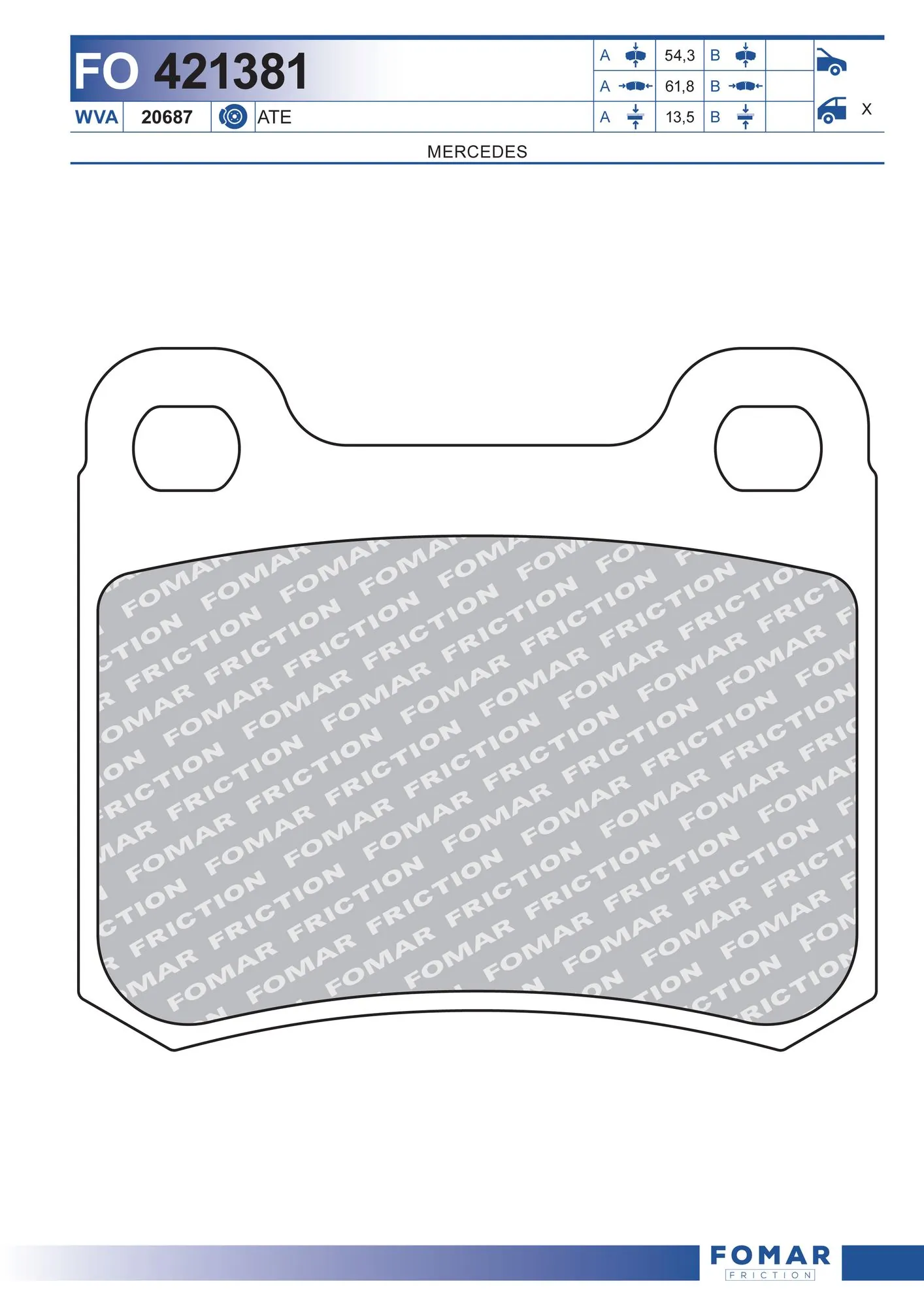 Brake Pad Set, disc brake